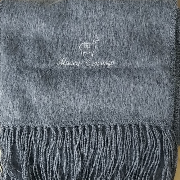 Alpaca Camargo Scarf Grey - Picture 4 of 8